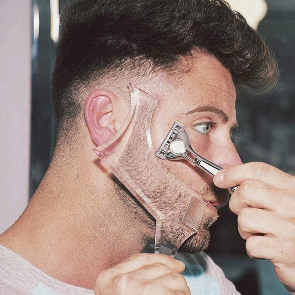 Men Grooming Hygiene - Men Beard Shaping Tool Stencil Template