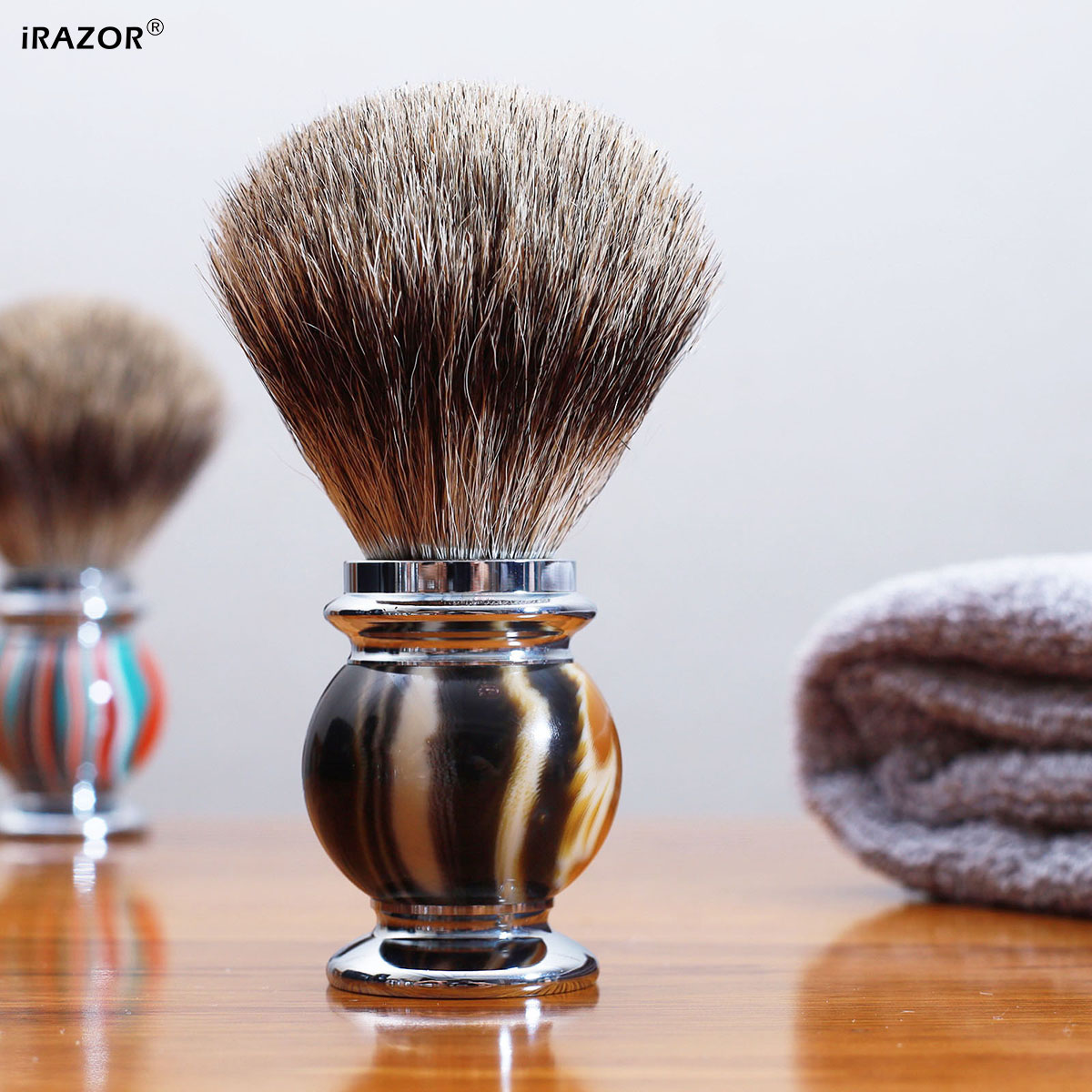 iRAZOR Silvertip Shaving Brush - Men Grooming Hygiene ulasan dan harga