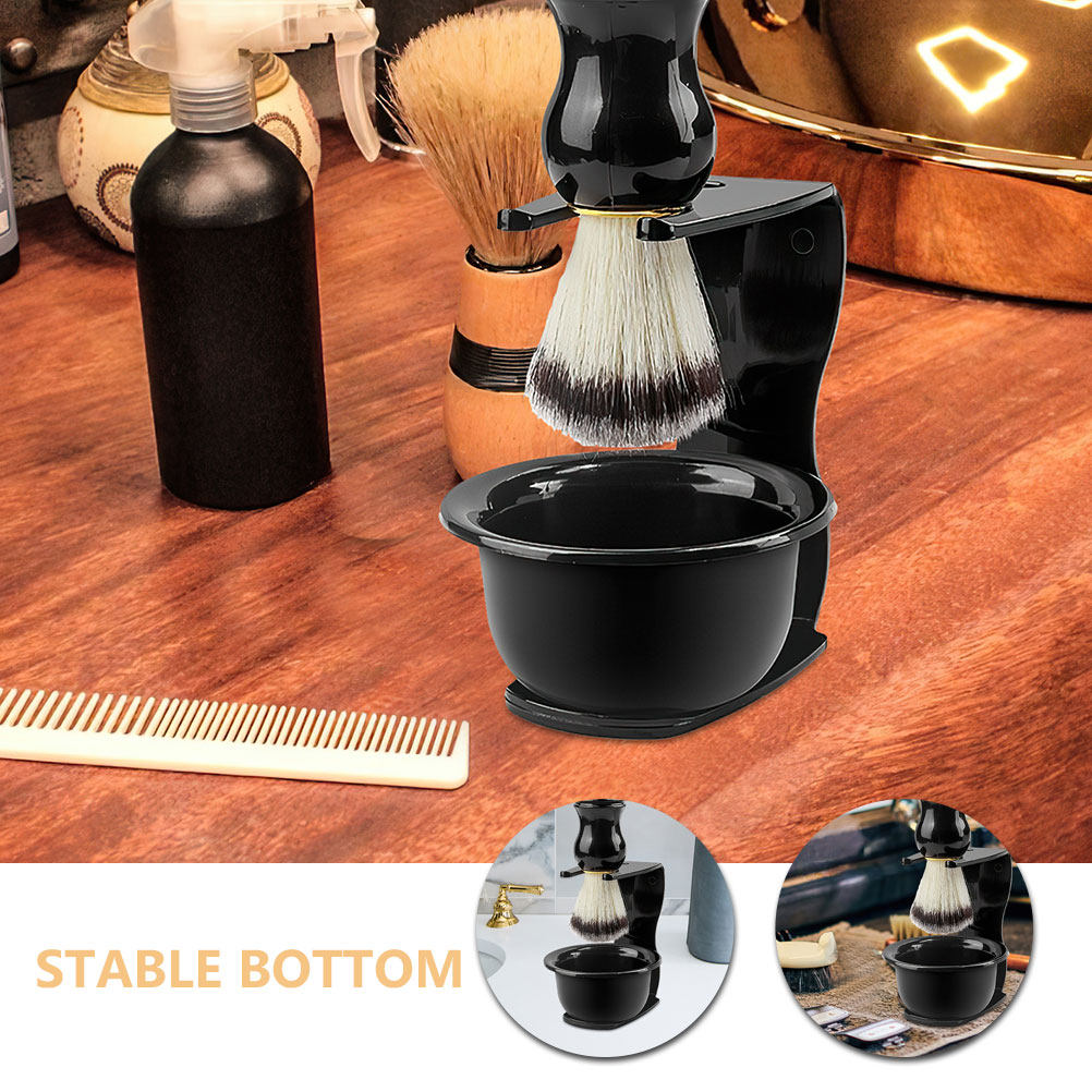 3Pcs Razor and Brush Stand for - Men Grooming Hygiene ulasan dan harga