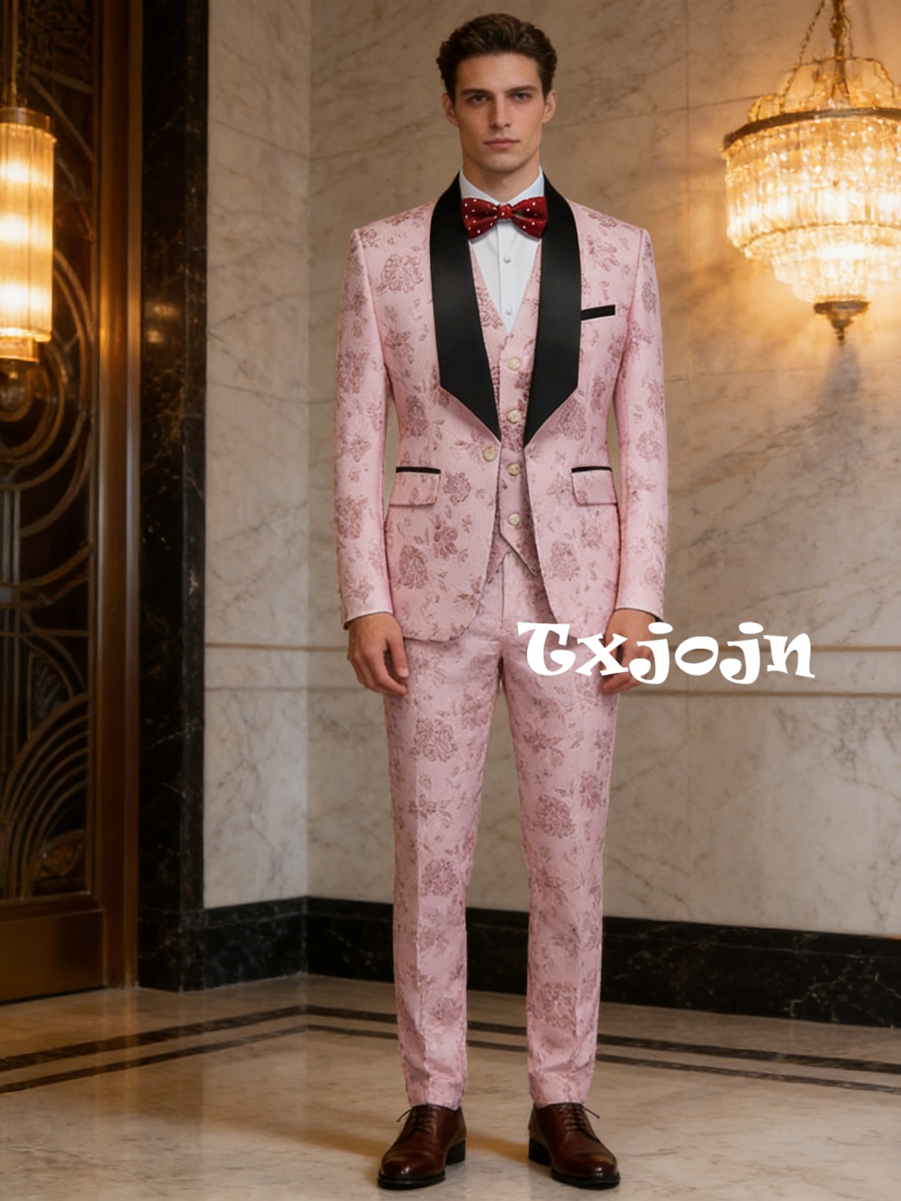 Luxurious Patterned Suit Set 3 - Mens Grooming On Sale ulasan dan harga