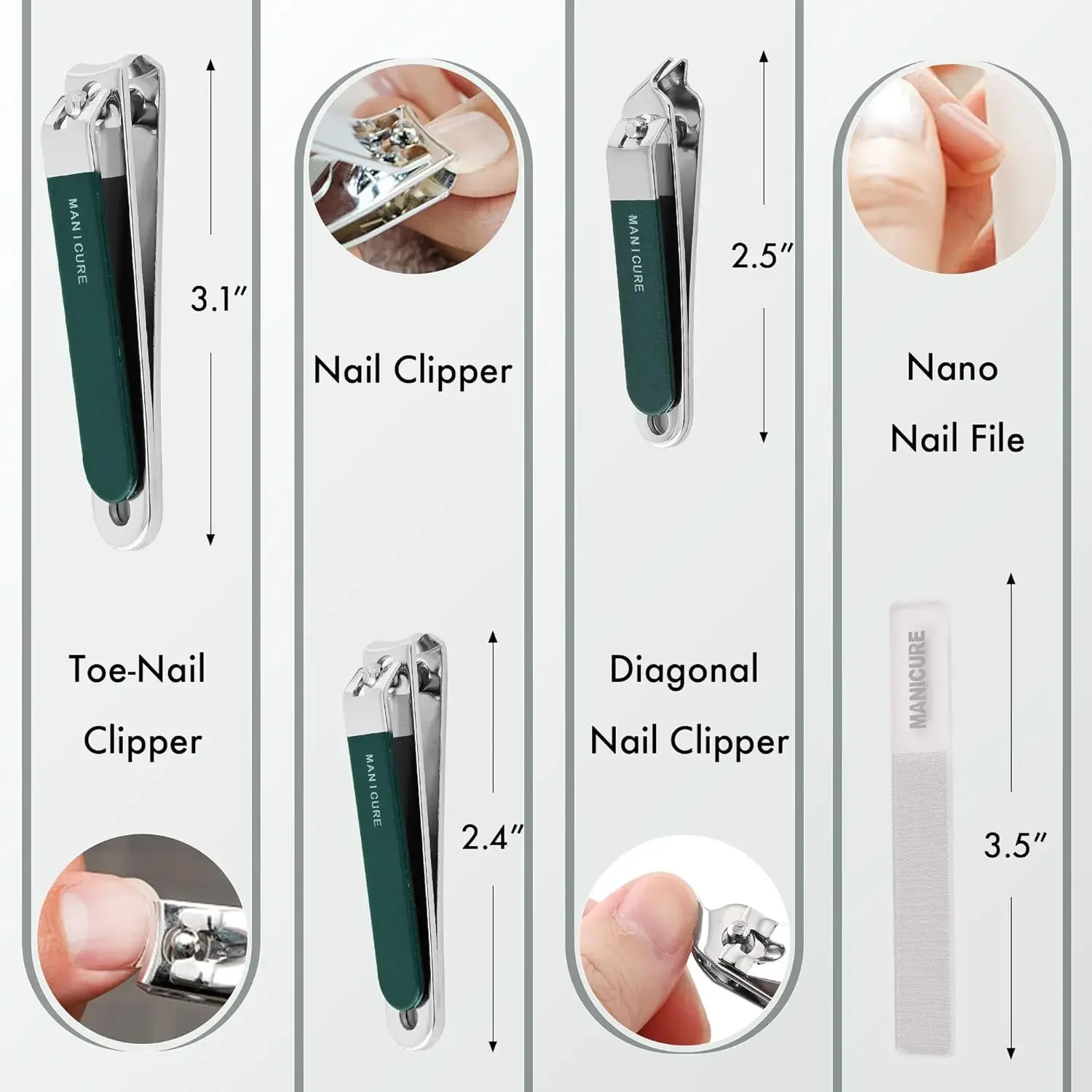 4 Pcs Men/Women Manicure Trave - Mens Grooming Travel Kit ulasan dan harga