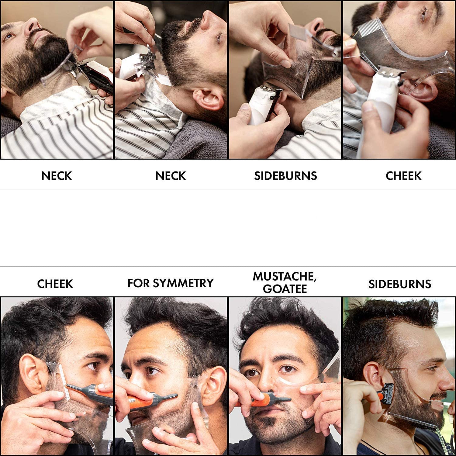 Men Beard Shaping Tool Stencil - Men Grooming Hygiene ulasan dan harga