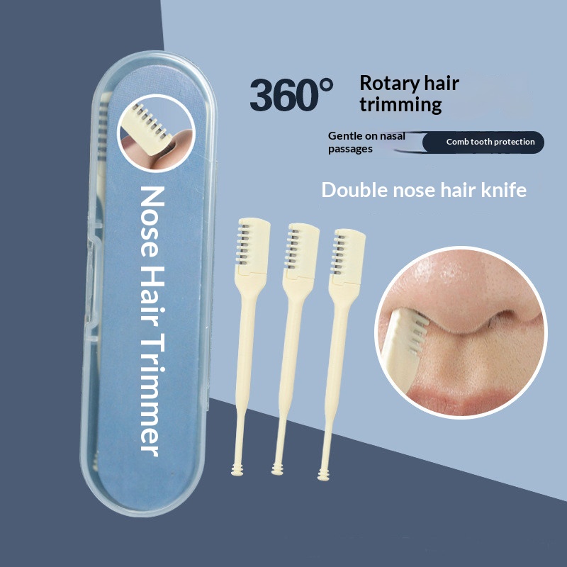Dual‑End Manual Nose Hair Trim - Men'S Grooming Ear Hair ulasan dan harga