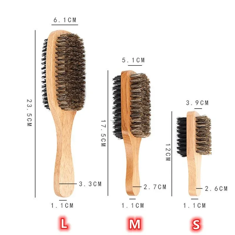 Beard Brush with Natural Woode - Men Grooming Hygiene ulasan dan harga