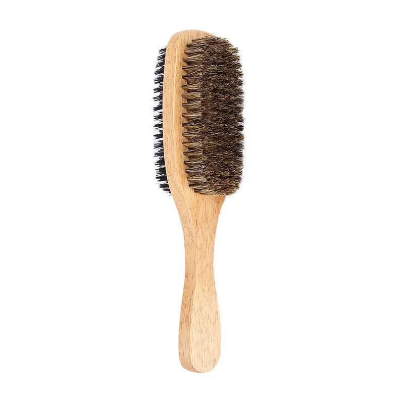 Beard Brush with Natural Woode - Men Grooming Hygiene ulasan dan harga