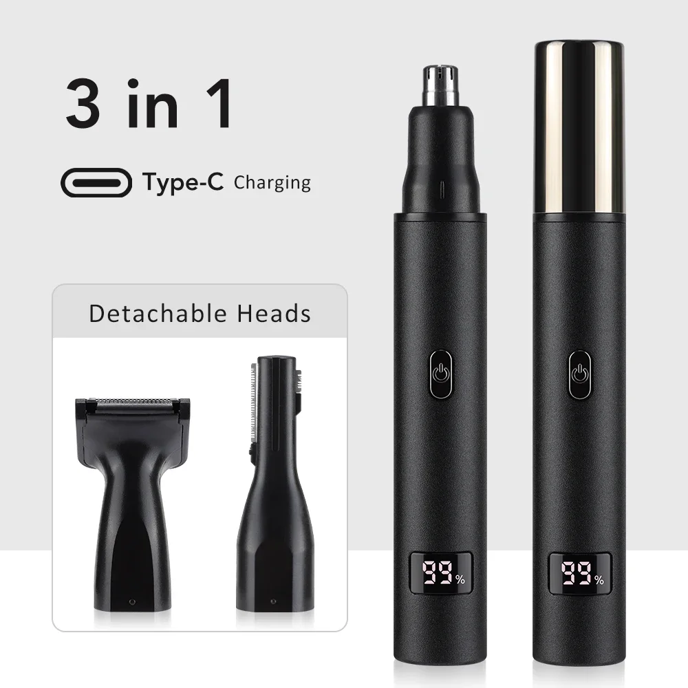 Nose Hair Trimmer for Men 3 in - Mens Grooming Travel Kit ulasan dan harga