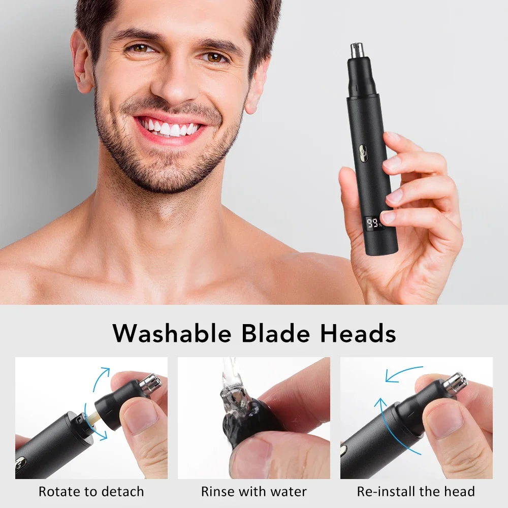 Nose Hair Trimmer for Men 3 in - Mens Grooming Travel Kit ulasan dan harga
