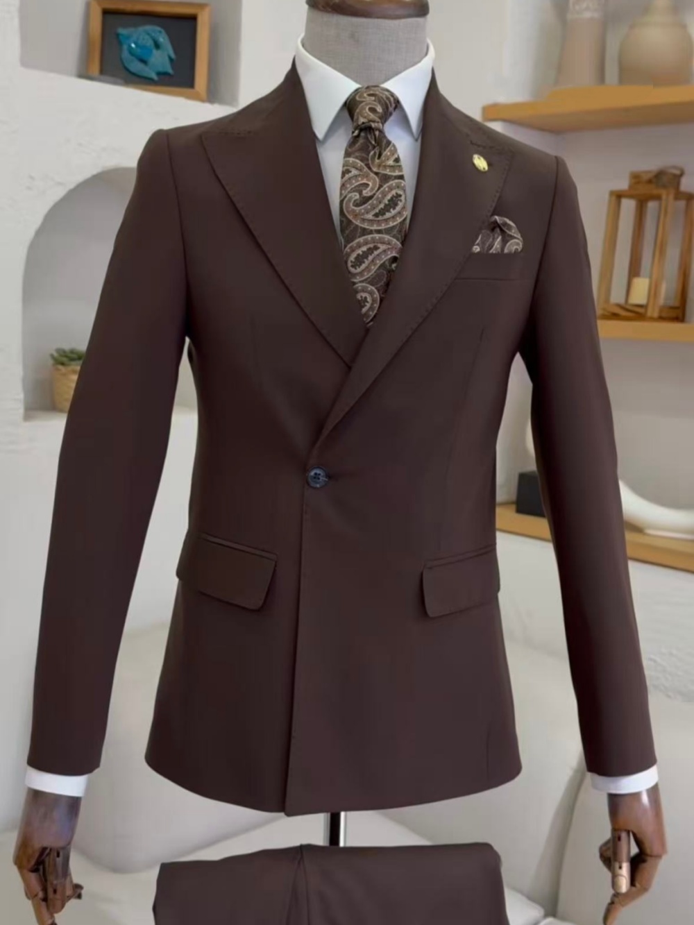 New One Button Men's Suit Set  - Mens Grooming On Sale ulasan dan harga
