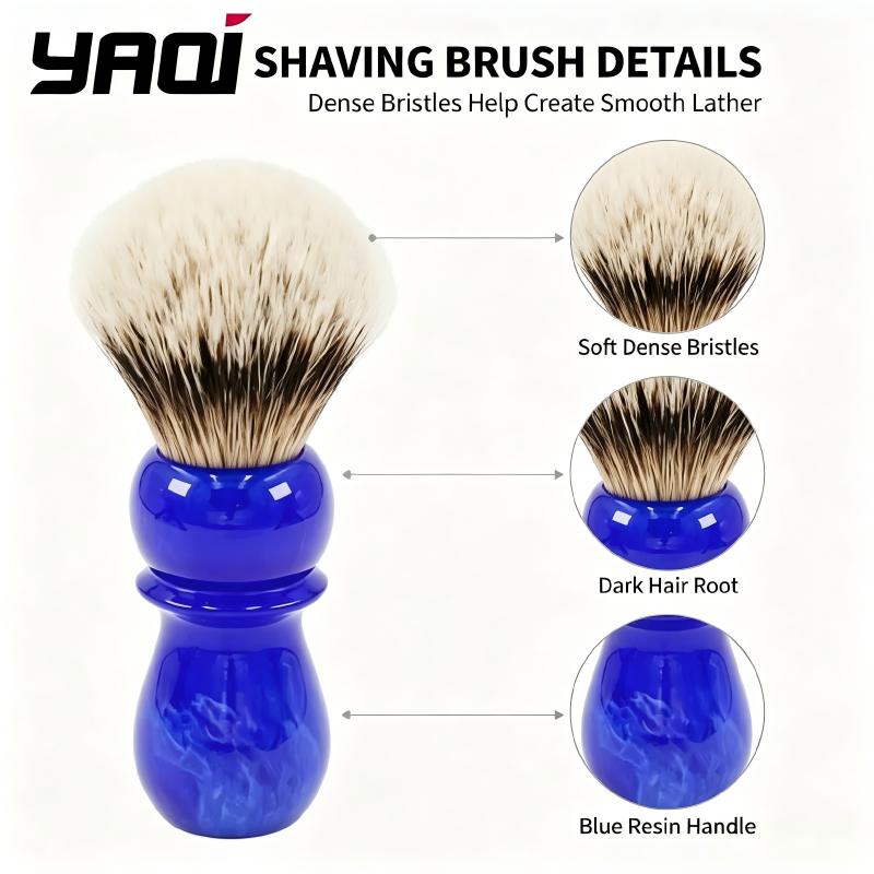 YAQI Premium Shaving Brush Blu - Men Grooming Hygiene ulasan dan harga